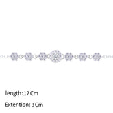 عصفور كريستال انسيال فضة عيار 925 بتصميم دائري مرصع بالزركون